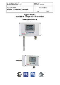 Thumbnail of document Manual - HC2-LDP-EX Low Dew Point Probe